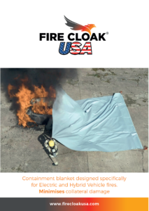 Fire Cloak Electric Vehicle Fire Blanket brochure