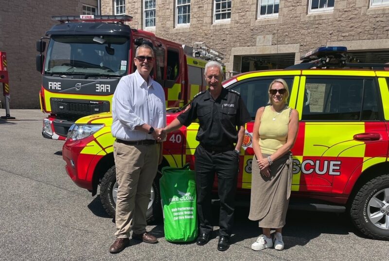Fire Cloaks donated to Jersey Fire Service