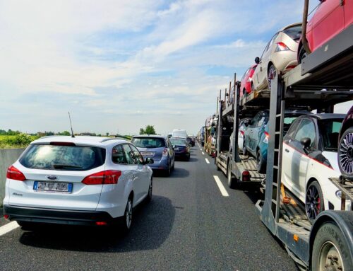 EV car transporter fire brings M5 motorway to a standstill
